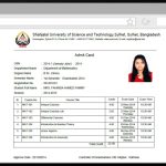 University Automation for Shahjalal University of Science and Technology (SUST) : developed by TechnoVista Limited - Screenshot