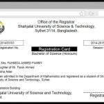 University Automation for Shahjalal University of Science and Technology (SUST) : developed by TechnoVista Limited - Screenshot