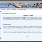 Development of Website for Department of Fisheries : developed by TechnoVista Limited - Screenshot