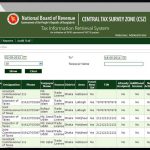 Tax Information Retrieval System : developed by TechnoVista Limited - Screenshot