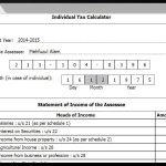Income Tax Calculator & Return Preparation System : developed by TechnoVista Limited - Screenshot