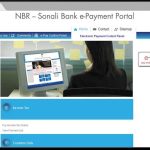 NBR-Sonali Bank e-Payment Portal : developed by TechnoVista Limited - Screenshot