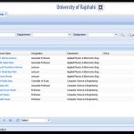 Integrated Office Management System of Rajshahi University : developed by TechnoVista Limited - Screenshot